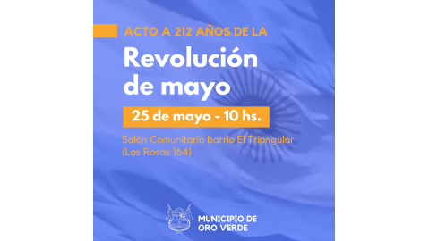 ACTO CONMEMORATIVO A LA REVOLUCIÓN DE MAYO DE 1810
