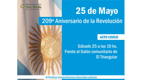 ACTO EN CONMEMORACIÓN DE LA REVOLUCIÓN DE MAYO