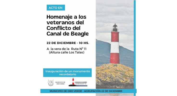 ACTO EN HOMENAJE A LOS VETERANOS DEL CONFLICTO DEL CANAL DE BEAGLE