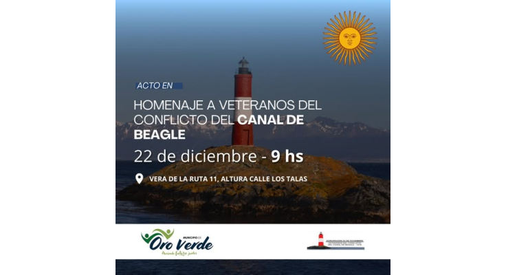 Acto en homenaje a los veteranos del Conflicto del Canal de Beagle