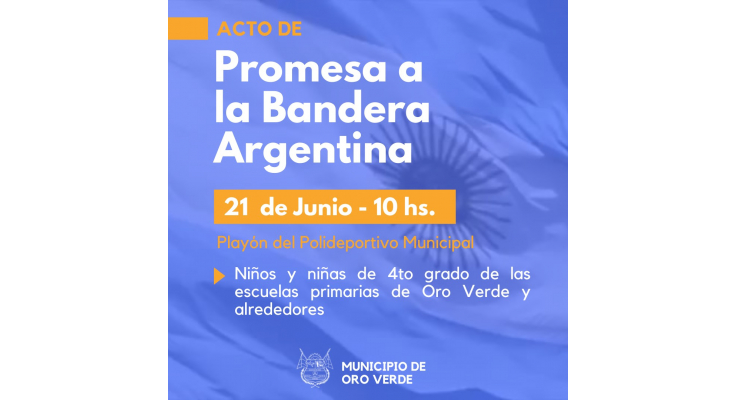 ACTO POR EL DÍA DE LA BANDERA Y PROMESA DE LEALTAD DE ESTUDIANTES DE 4TO. GRADO