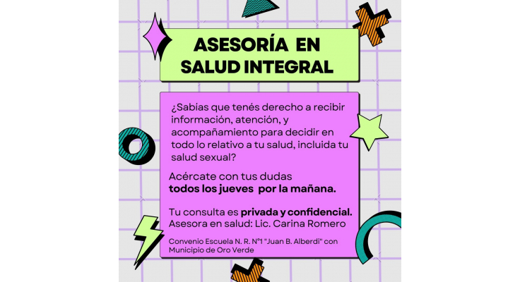 ASESORÍA EN SALUD INTEGRAL EN LA ESCUELA J. B ALBERDI