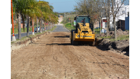 AVENIDA LOS CHAÑARES: CONTINÚA LA SEGUNDA ETAPA DE SU RECONSTRUCCIÓN