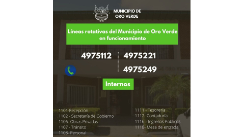 AVISO IMPORTANTE SOBRE LAS LÍNEAS ROTATIVAS DE TELÉFONO DEL MUNICIPIO
