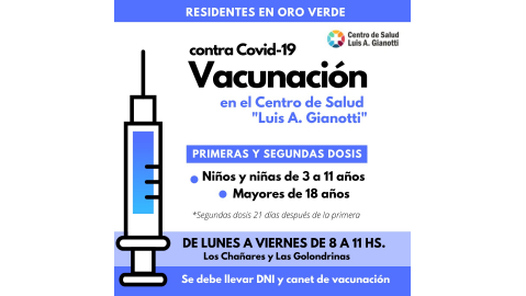 AVISO IMPORTANTE SOBRE VACUNACIÓN COVID -19