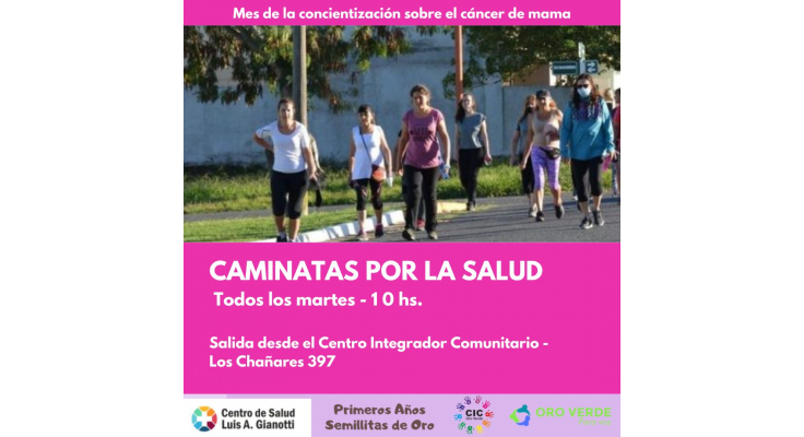 CAMINATAS PARA CONCIENTIZAR SOBRE EL CÁNCER DE MAMA