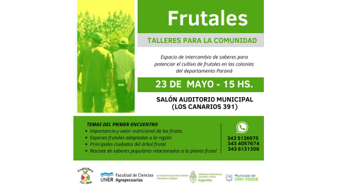 CAPACITACIÓN EN PRÁCTICAS DE MANEJO Y CUIDADO DE PLANTAS FRUTALES