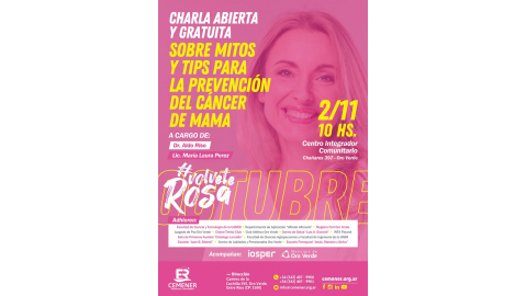 CHARLA SOBRE EL CÁNCER DE MAMA