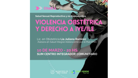 CHARLA SOBRE VIOLENCIA OBSTÉTRICA Y DERECHO A LA IVE/ILE