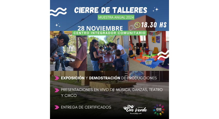 Cierre de talleres y muestra anual 2024