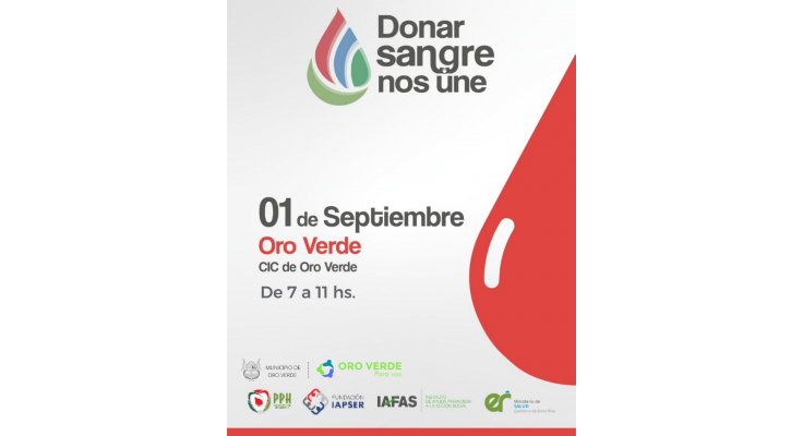 COLECTA DE SANGRE CON POSIBILIDAD DE INSCRIBIRSE COMO DONANTE DE MÉDULA ÓSEA