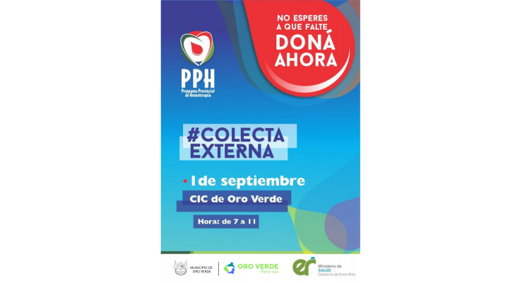COLECTA DE SANGRE CON POSIBILIDAD DE INSCRIBIRSE PARA DONAR MÉDULA ÓSEA