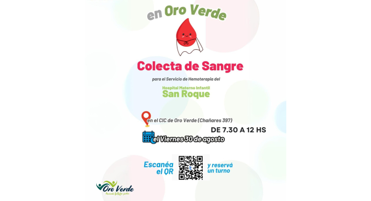 Colecta de sangre en el Centro Integrador Comunitario
