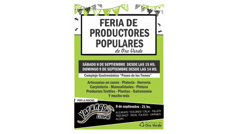 Comienza a funcionar la Feria de Productores Populares y un ciclo artístico en el Paseo de los Trenes
