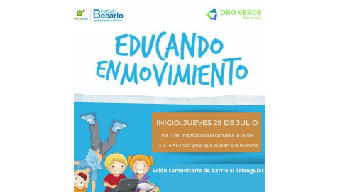 COMIENZA ESTE JUEVES EL PROGRAMA EDUCANDO EN MOVIMIENTO