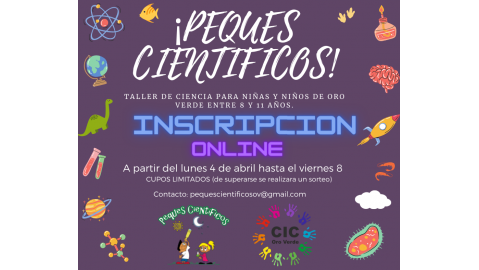 COMIENZA ESTE MES EL TALLER ¡PEQUES CIENTÍFICOS!