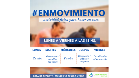 COMIENZAN HOY LAS CLASES GRATUITAS DE ACTIVIDAD FÍSICA