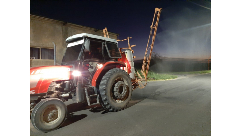 CONTINÚA LA DESINFECCIÓN NOCTURNA DE CALLES Y VEREDAS