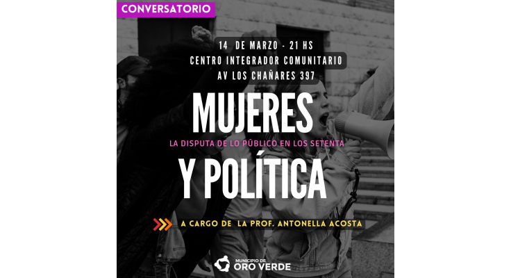 CONVERSATORIO "MUJERES Y POLÍTICA"