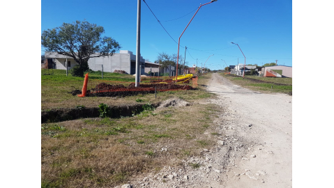 Culminó la obra de ampliación de la red de gas natural en 1.650 metros y se proyecta una nueva extensión