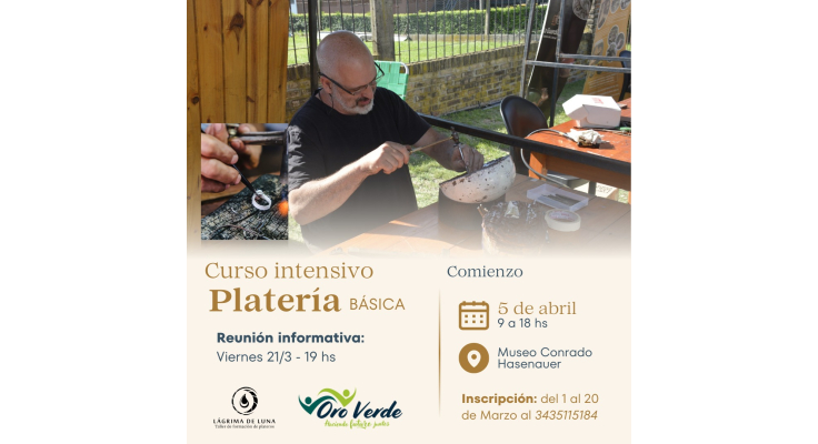 Curso intensivo de platería básica en el Museo Conrado Hasenauer