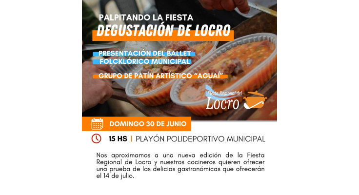 Degustación de locro este domingo