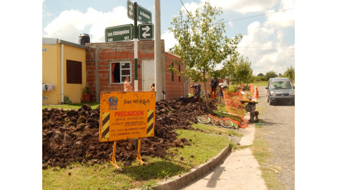 Empieza la ampliación de la red de gas natural: suman más de 1.650 metros de cañerías