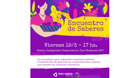 “ENCUENTRO DE SABERES” EN EL CIC