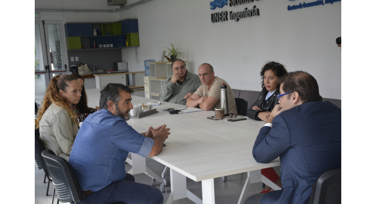 Encuentro de trabajo con autoridades de la Facultad de Ingeniería de la UNER