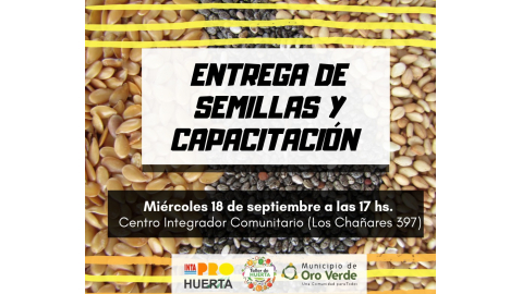 ENTREGA DE SEMILLAS DE LA TEMPORADA PRIMAVERA- VERANO
