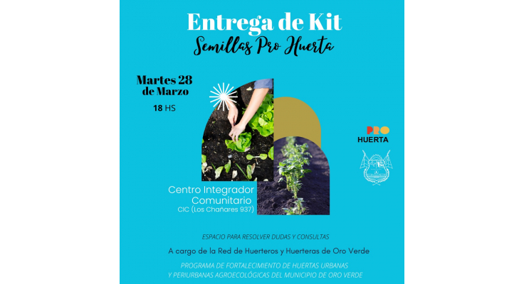 ENTREGA DE SEMILLAS JUNTO AL INTA PRO-HUERTA