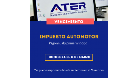 ESTÁ DISPONIBLE LA IMPRESIÓN DEL IMPUESTO AUTOMOTOR EN EL MUNICIPIO