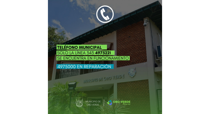 Está en reparación la línea telefónica principal del Municipio