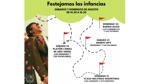 ESTE FIN DE SEMANA TAMBIÉN FESTEJAMOS LA NIÑEZ CON ARTE Y JUEGOS