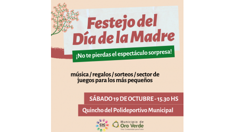 ESTE SÁBADO FESTEJAMOS EL DÍA DE LA MADRE