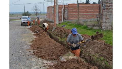EXTENDIERON EN 5 MIL METROS LA RED DE GAS NATURAL