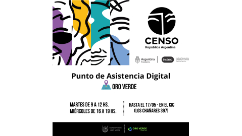 HABRÁ UN PUNTO DE ASISTENCIA EN EL CENTRO INTEGRADOR COMUNITARIO PARA COMPLETAR EL CENSO DIGITAL