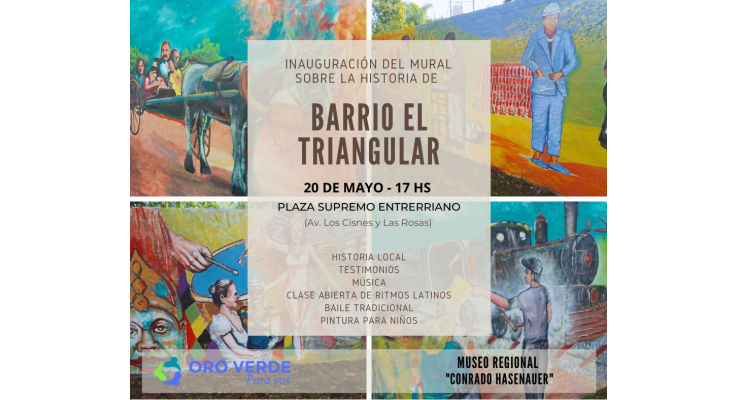 INAUGURACIÓN DEL MURAL SOBRE LA HISTORIA DE BARRIO “EL TRIANGULAR