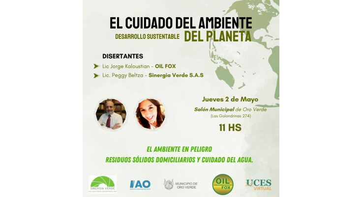 Jornada abierta a la comunidad “Desarrollo sustentable del planeta” en el salón del polideportivo