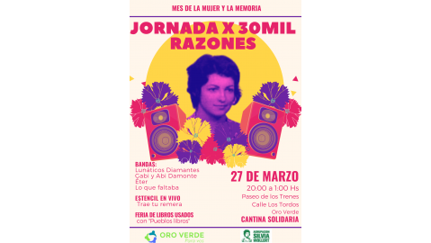 JORNADA POR 30 MIL RAZONES EL SÁBADO 27 DE MARZO