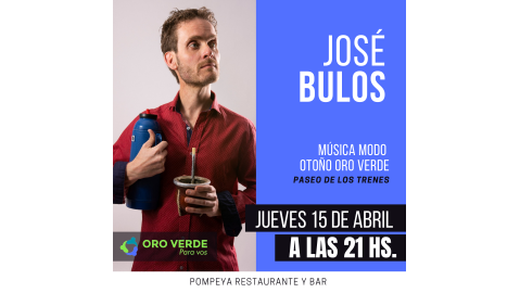 JOSÉ BULOS SE PRESENTA EN MÚSICA MODO OTOÑO EN EL PASEO DE LOS TRENES