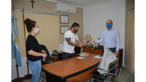 LA FACULTAD DE INGENIERÍA DONÓ MÁSCARAS DE PROTECCIÓN FACIAL AL MUNICIPIO Y EL CENTRO DE SALUD
