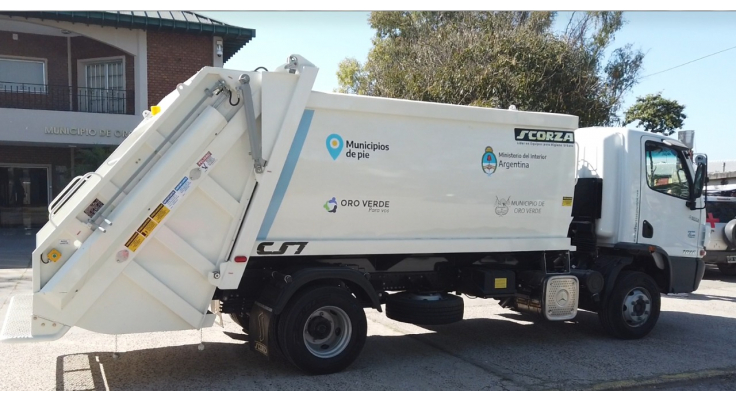LLEGÓ EL NUEVO CAMIÓN RECOLECTOR POR MEDIO DEL PROGRAMA “MUNICIPIOS DE PIE”