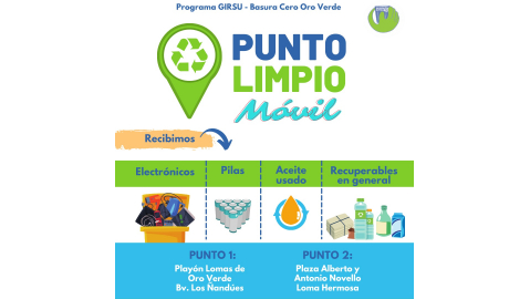 LOS PUNTOS LIMPIOS ESTÁN INSTALADOS EN NUEVOS LUGARES QUE QUEDARÁN FIJOS