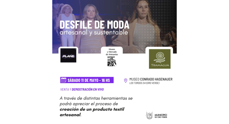 Desfile de moda artesanal y sustentable