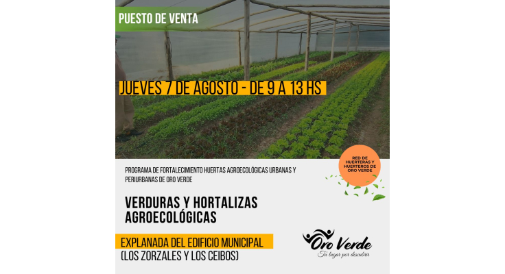 Nueva venta de verduras agroecológicas cultivadas en el Parque Hortícola municipal