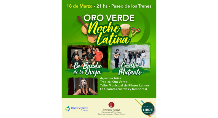 "ORO VERDE NOCHE LATINA" EN EL PASEO DE LOS TRENES