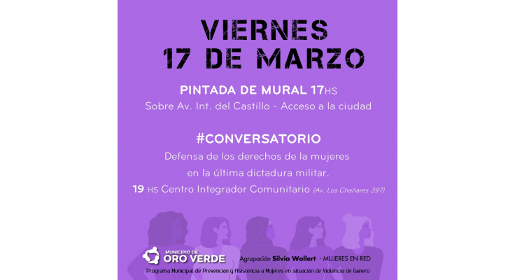 PINTADA DE MURAL Y CONVERSATORIO