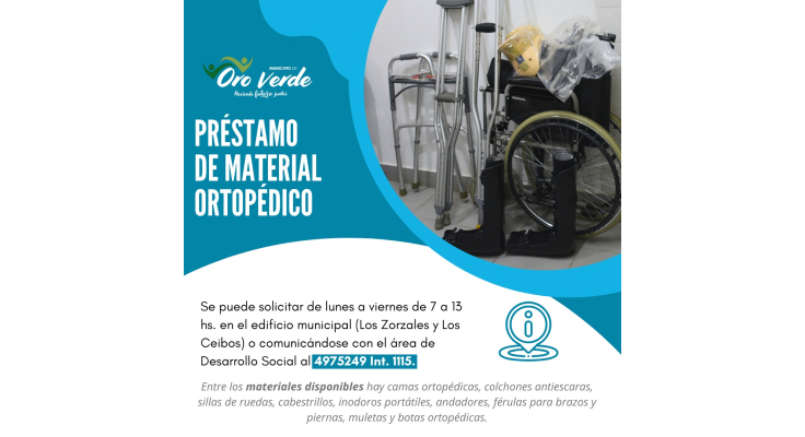 Préstamo de material ortopédico
