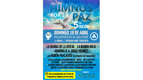 QUINTA EDICIÓN DE"HIMNOS POR LA PAZ"